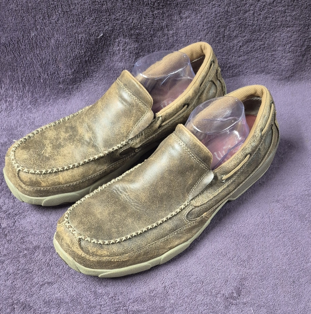 Twisted X MDMSC03 Work Comp Toe ASTM EH Driving Moc Loafer Slip-on Shoe Mens 13M